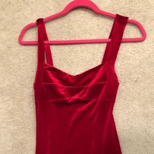 Forever 21 red velvet dress
